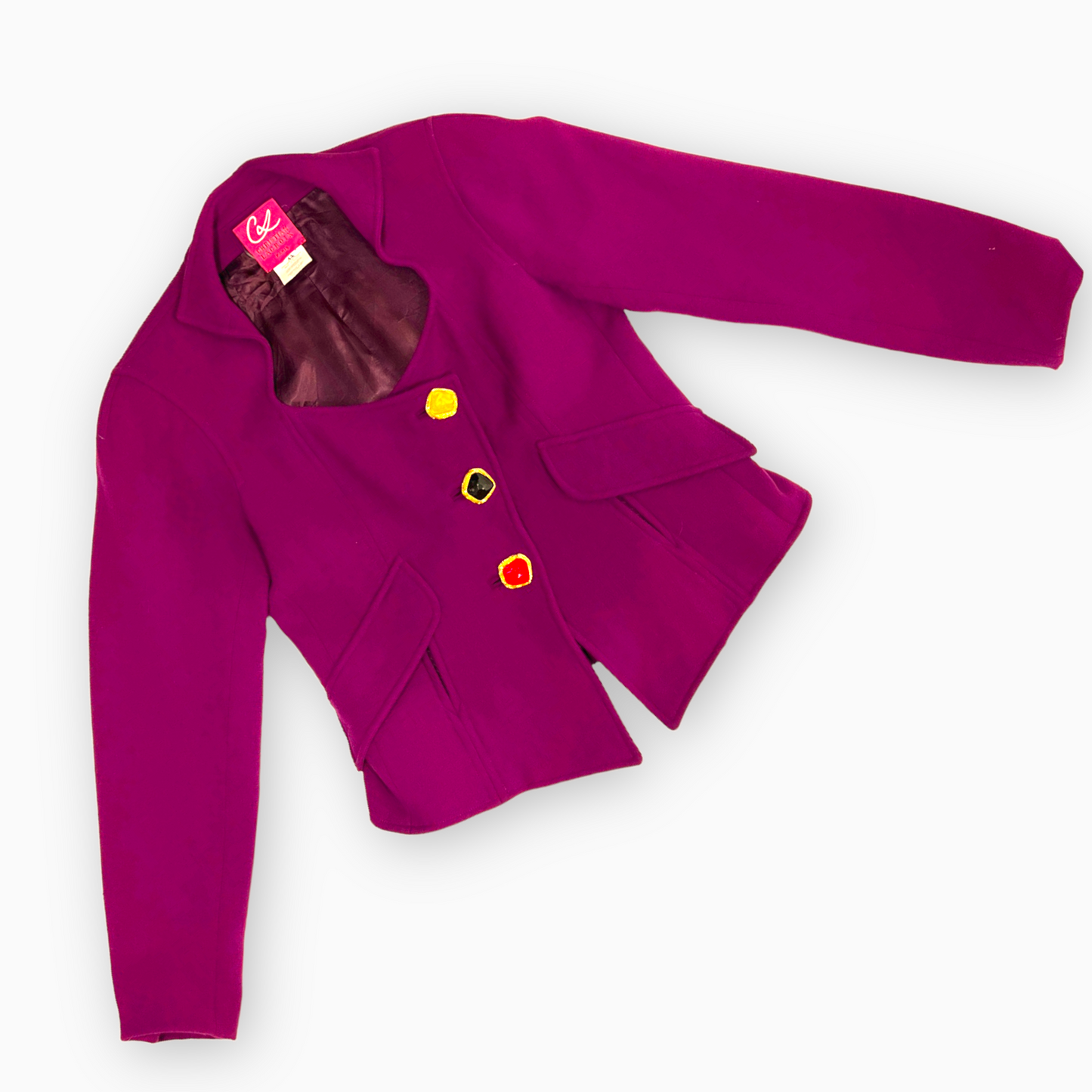 Christian Lacroix Purple Skirt Suit