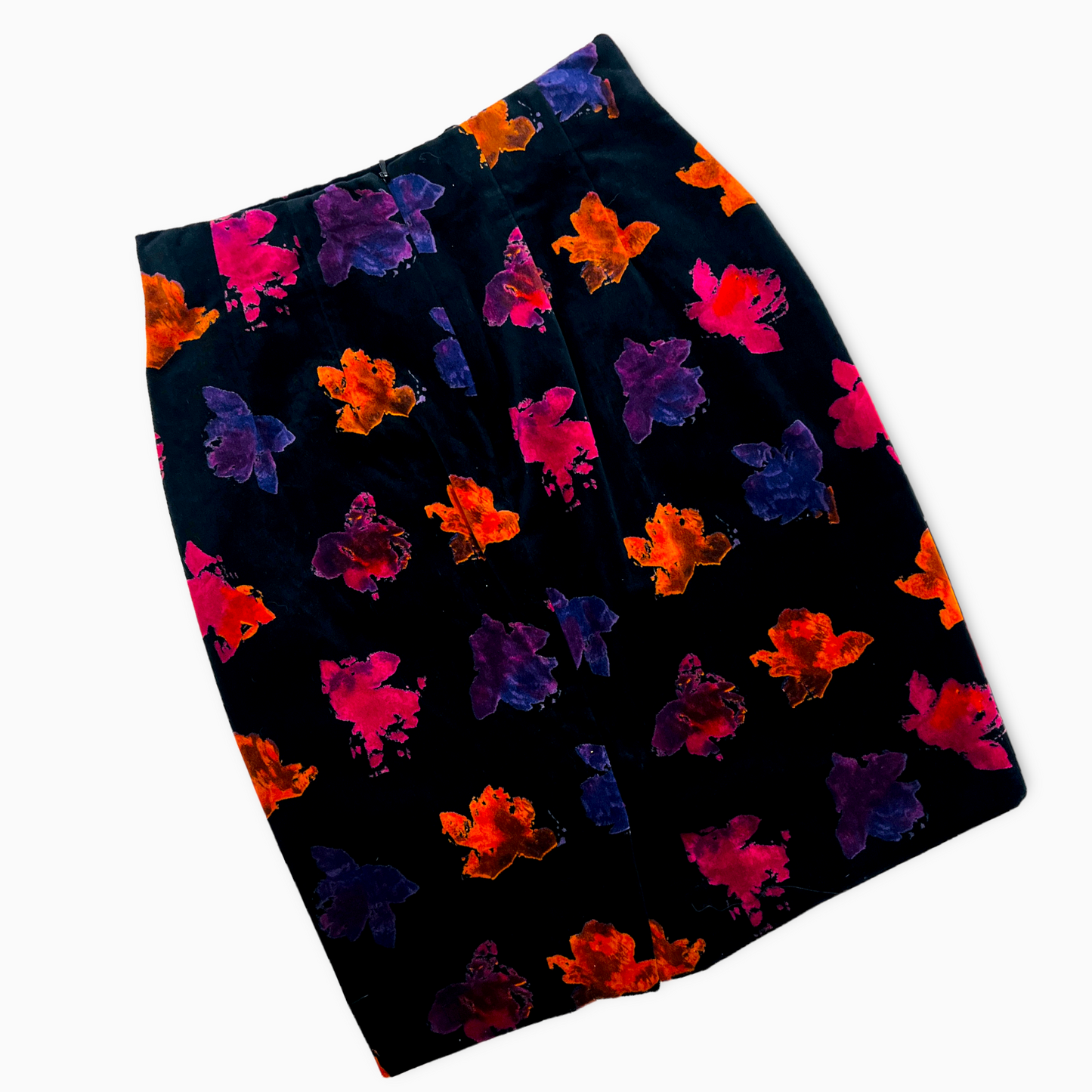 Emmanuel Ungaro Floral Velvet Skirt Suit