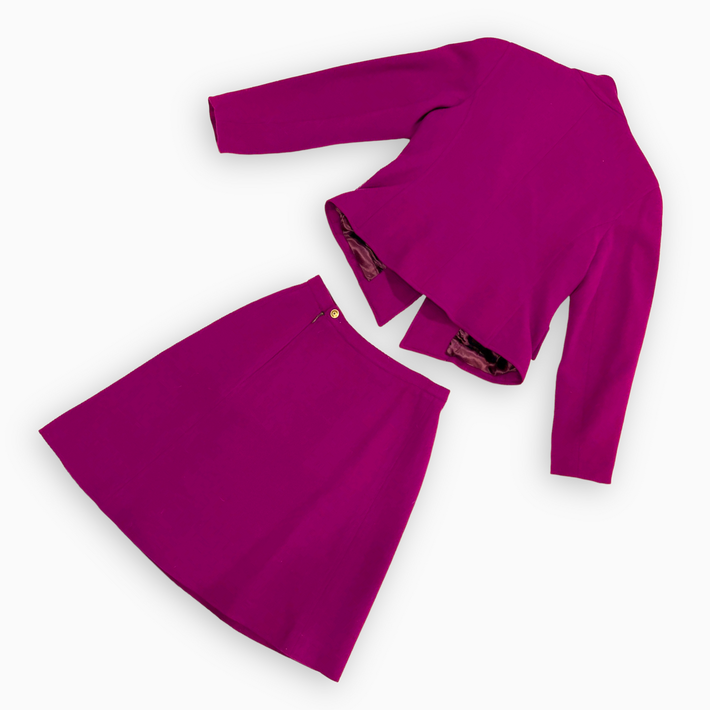Christian Lacroix Purple Skirt Suit