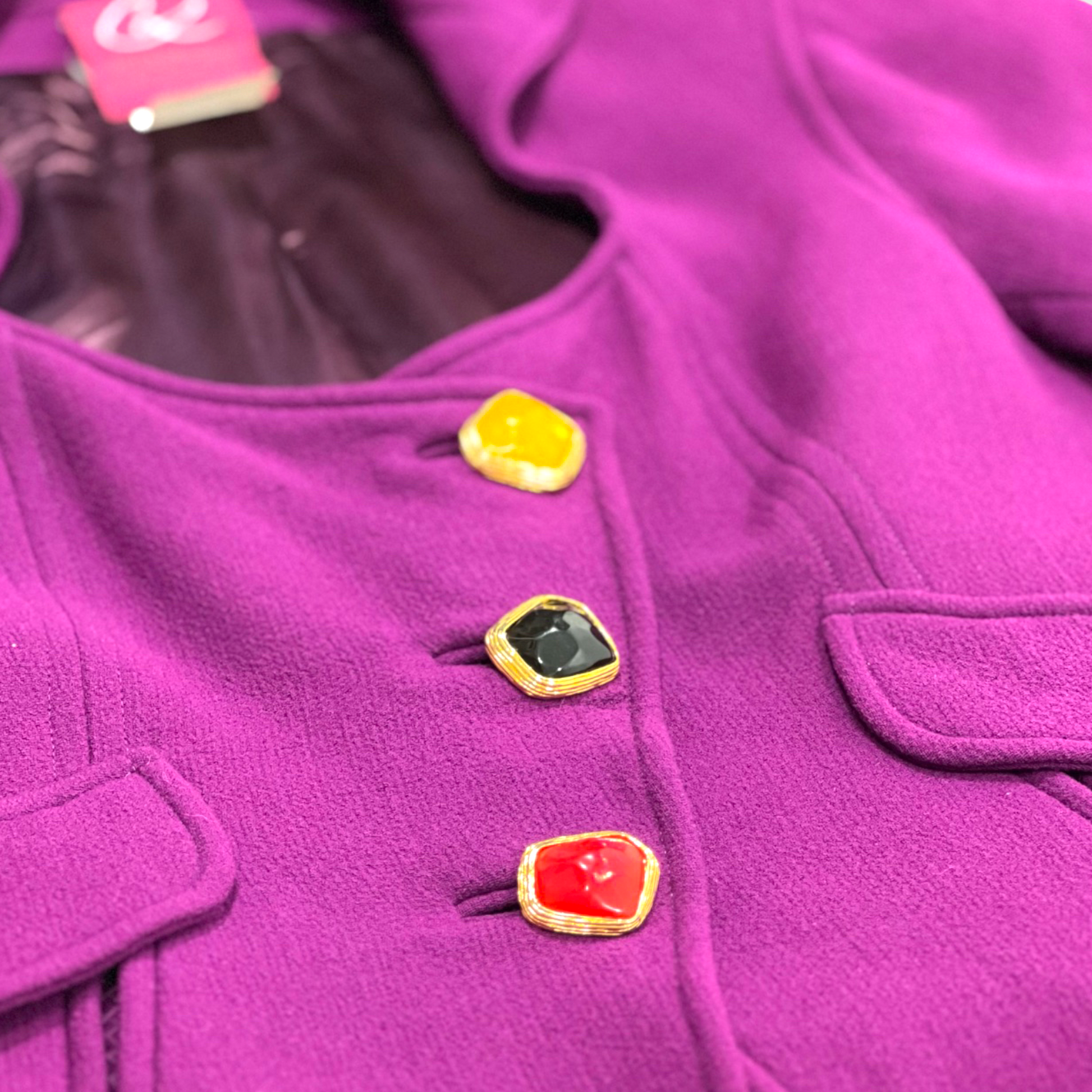Christian Lacroix Purple Skirt Suit