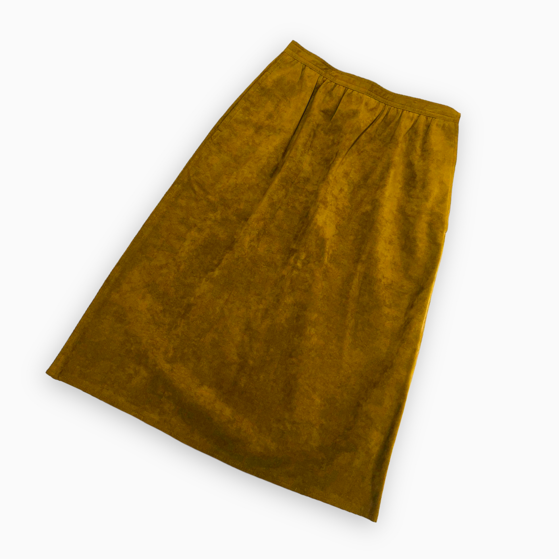 Vintage 1980s Bill Blass Suede Skirt Suit