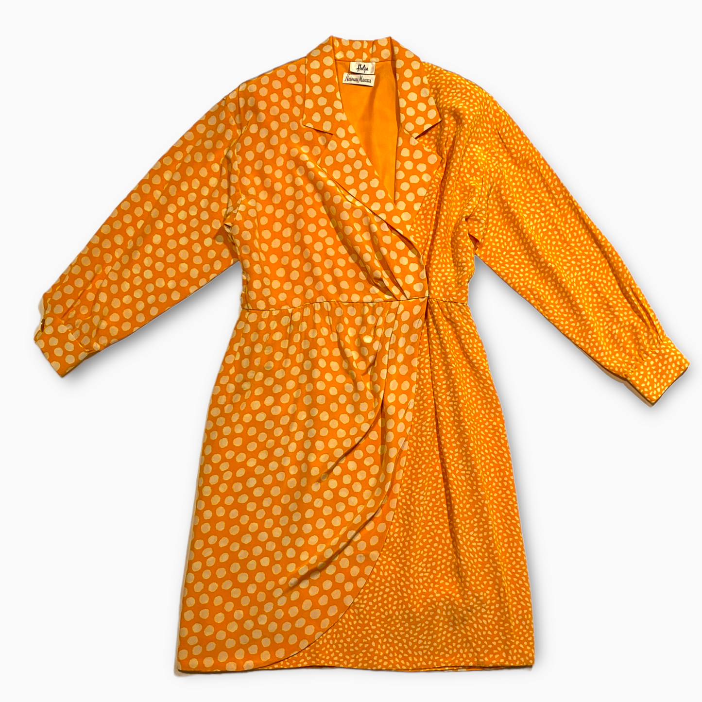 Vintage Saffron Wrap Dress