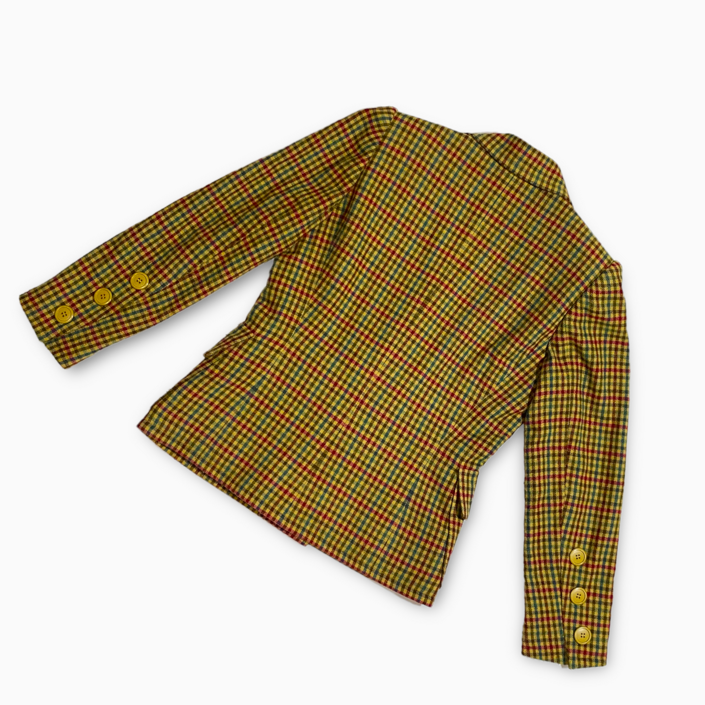 Vintage Givenchy Plaid Skirt Suit