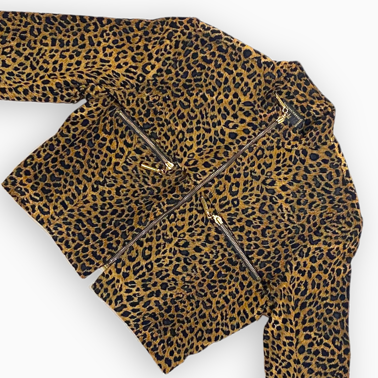 Vintage Leopard Skirt Suit