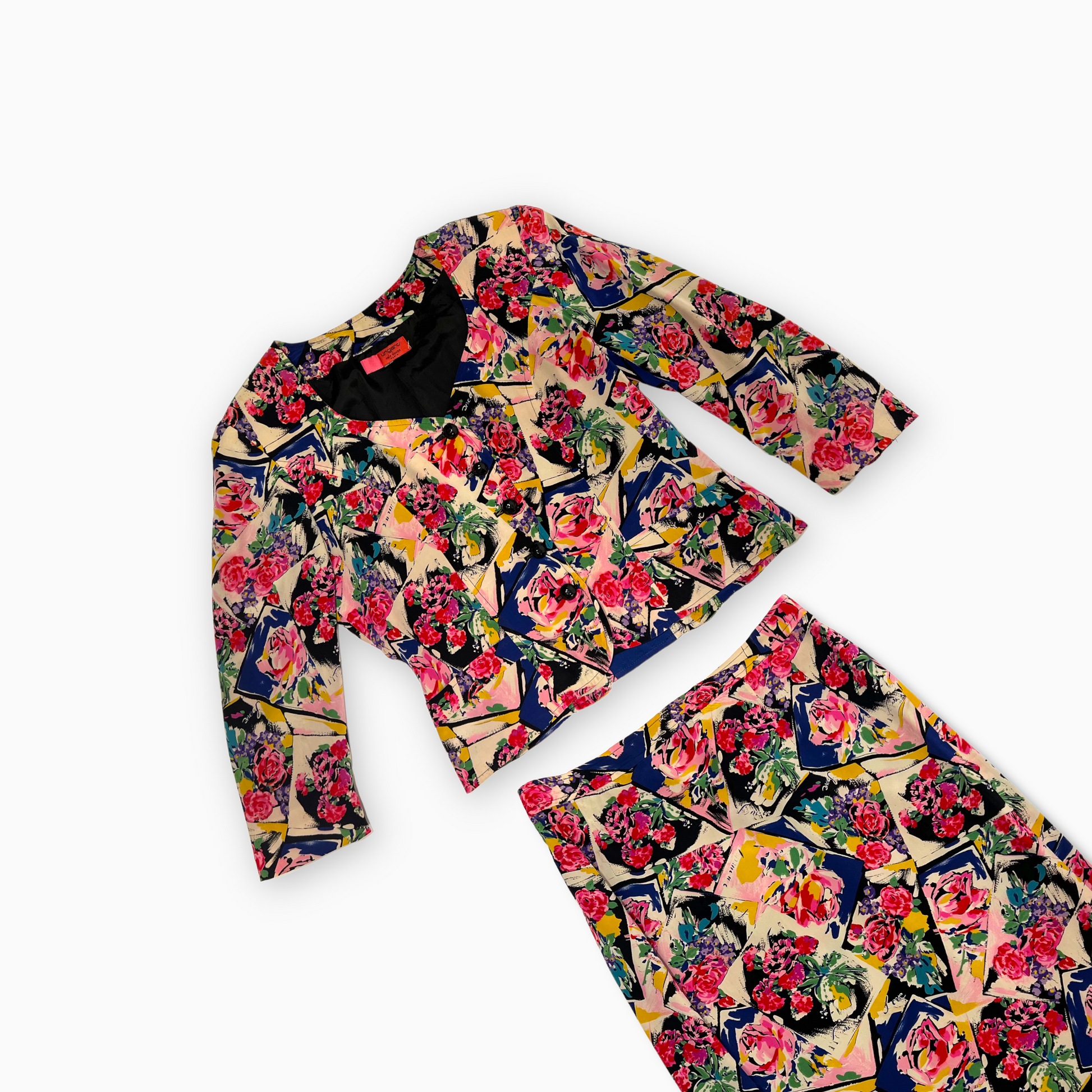 Emmanuel Ungaro Floral Skirt Suit