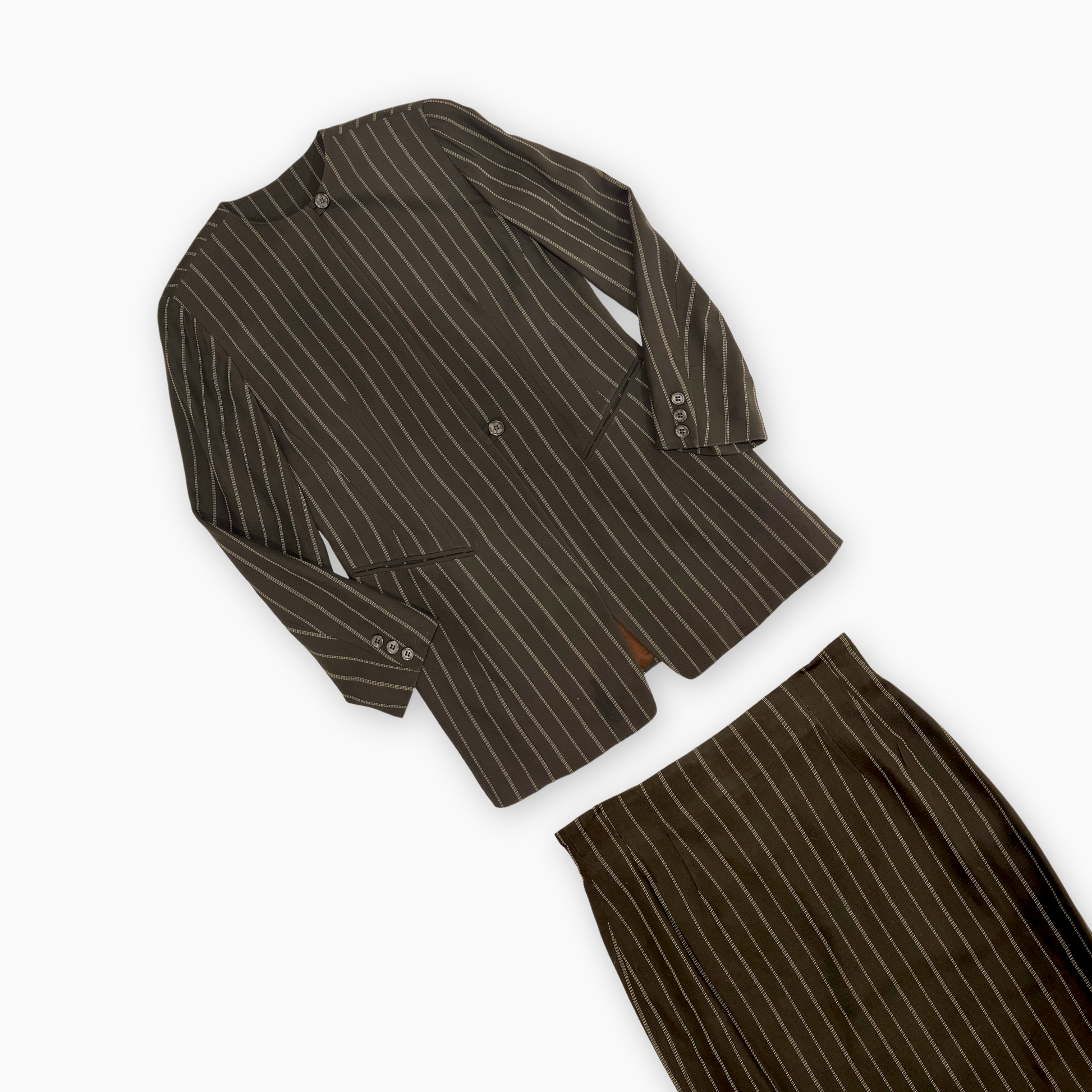 Emmanuel Ungaro Pinstriped Skirt Suit